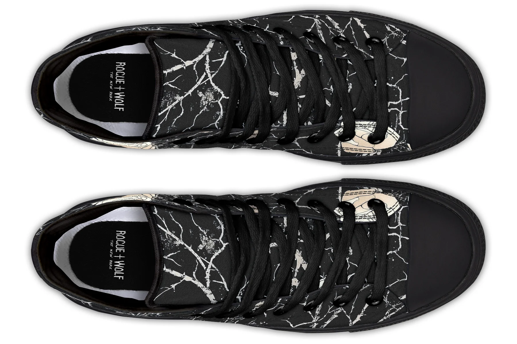 Ivory Kintsugi Rose High Tops - Image 9