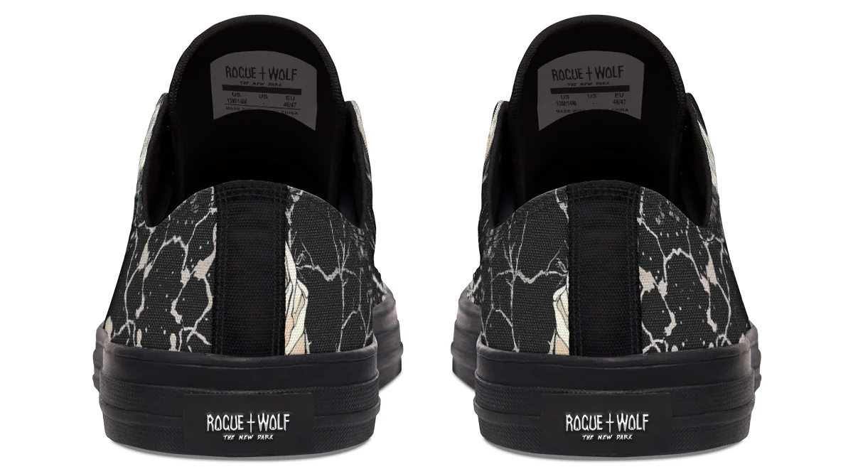 Ivory Kintsugi Rose Low Tops - Image 8