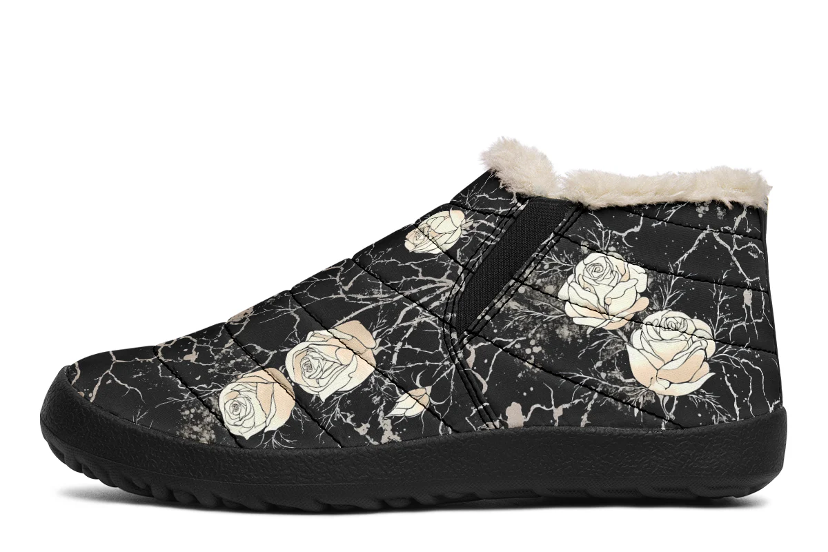 Ivory Kintsugi Rose Winter Sneakers