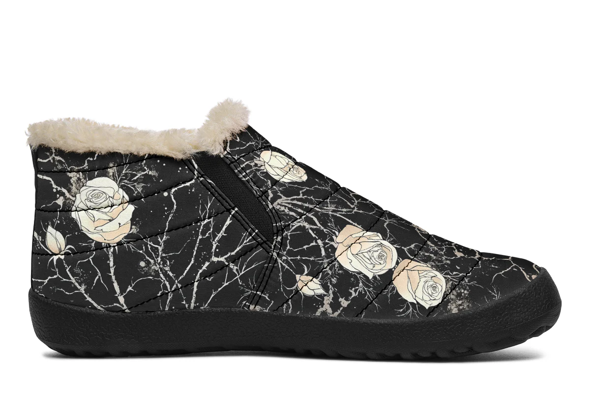 Ivory Kintsugi Rose Winter Sneakers - Image 3