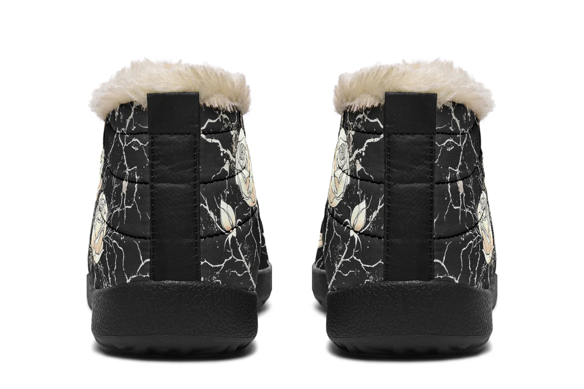 Ivory Kintsugi Rose Winter Sneakers - Image 5