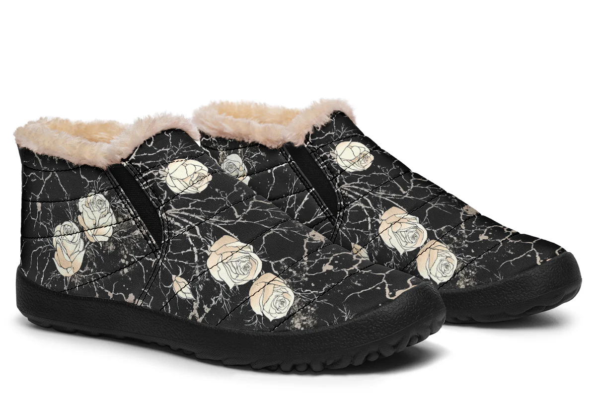 Ivory Kintsugi Rose Winter Sneakers - Image 7