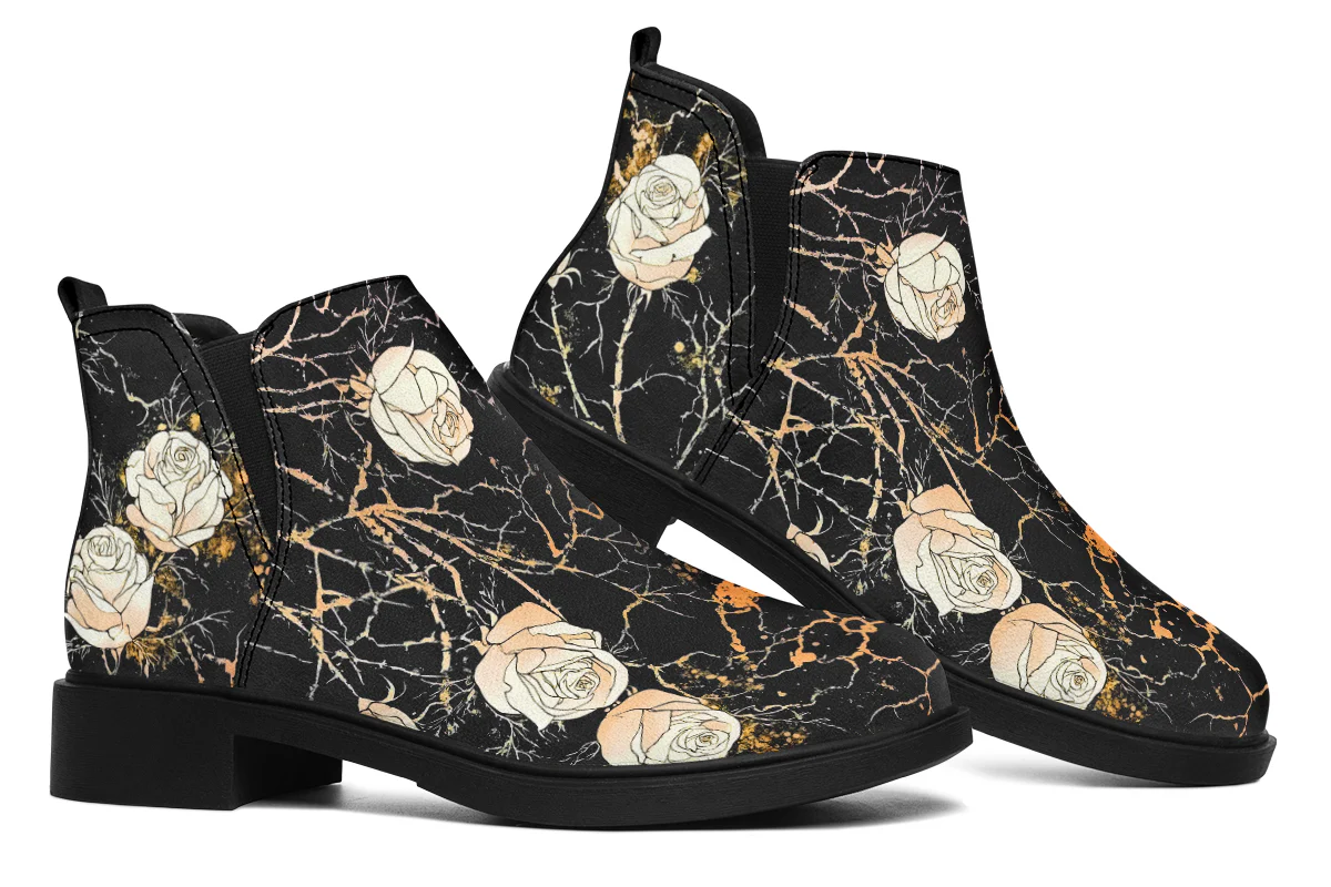 Kintsugi Rose Chelsea Boots - Image 7