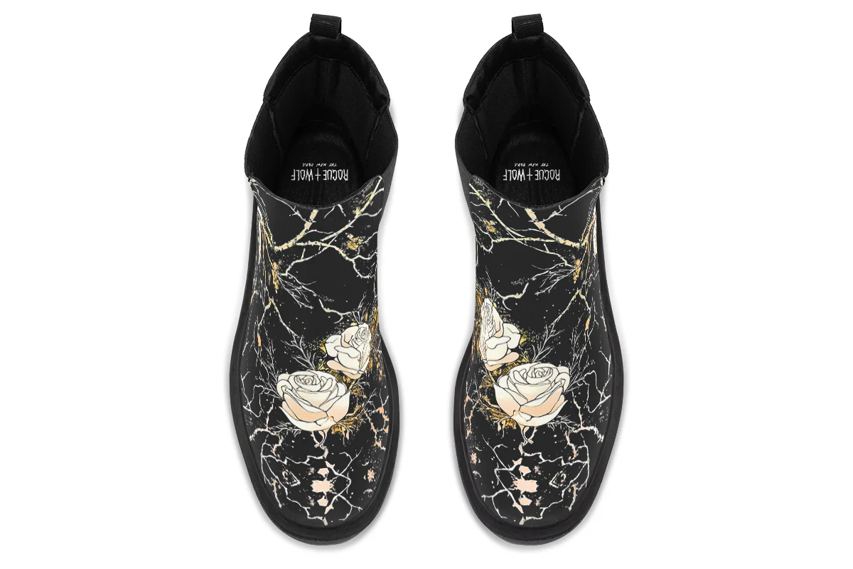Kintsugi Rose Platform Chelsea Boots - Image 8