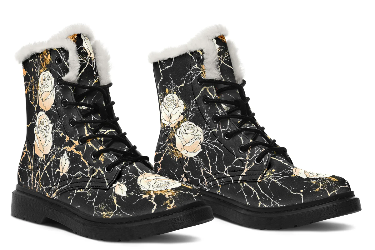 Kintsugi Rose Winter Boots - Image 5