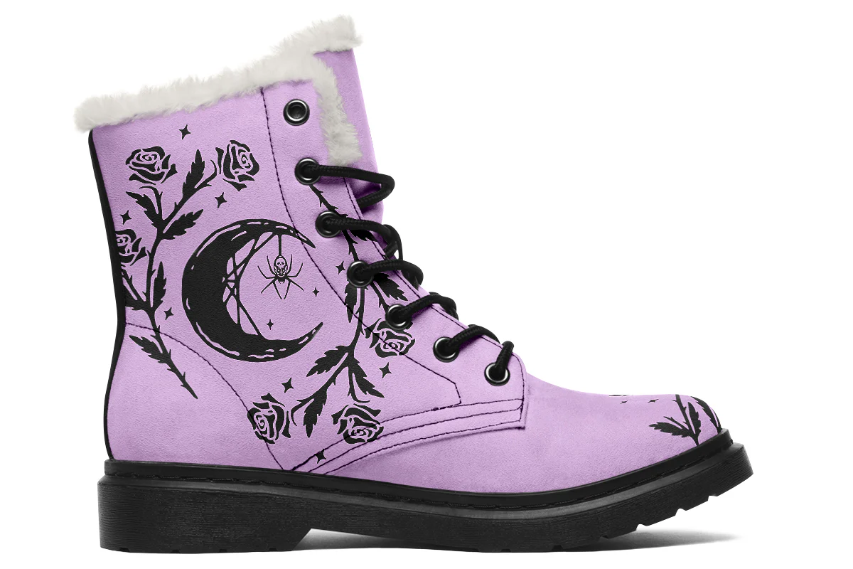 Lavender Black Widow Winter Boots - Image 2