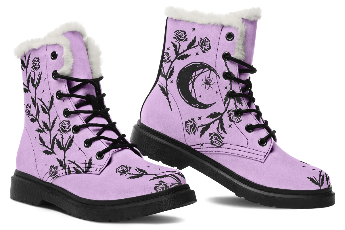 Lavender Black Widow Winter Boots - Image 5