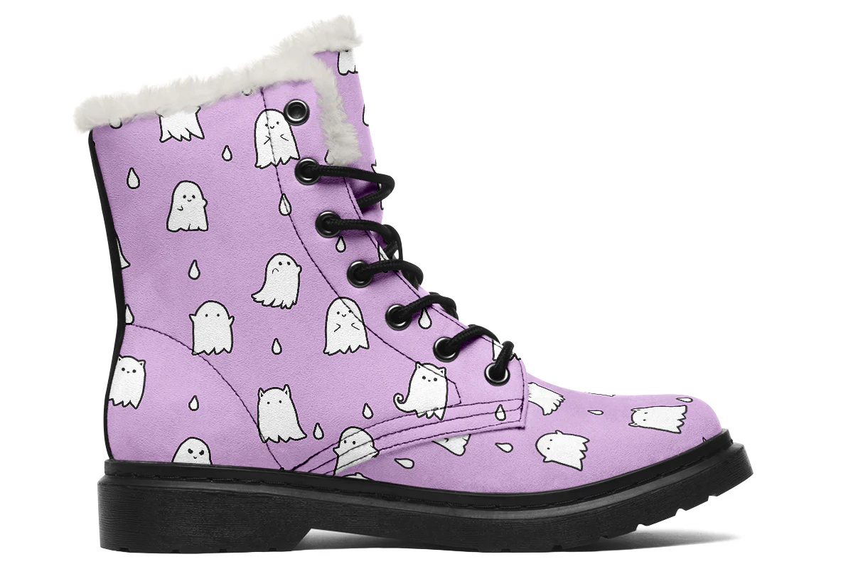 Lavender Ghost Party Winter Boots - Image 2