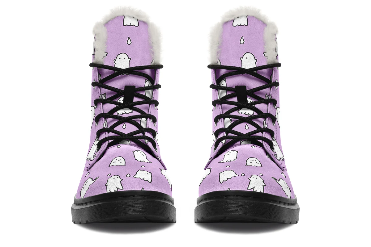 Lavender Ghost Party Winter Boots - Image 3