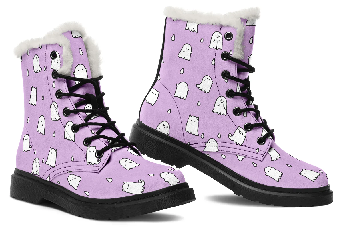 Lavender Ghost Party Winter Boots - Image 5