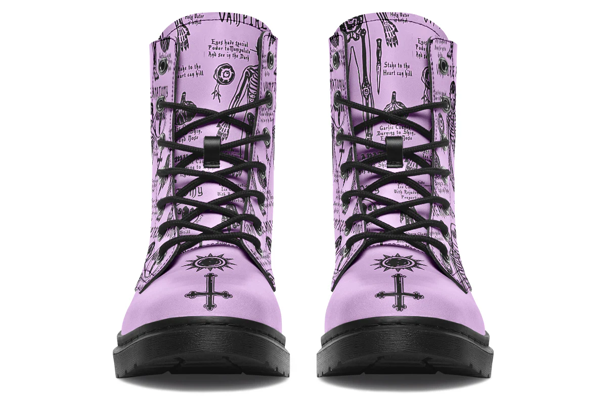 Lavender Vampire Study Boots - Image 6