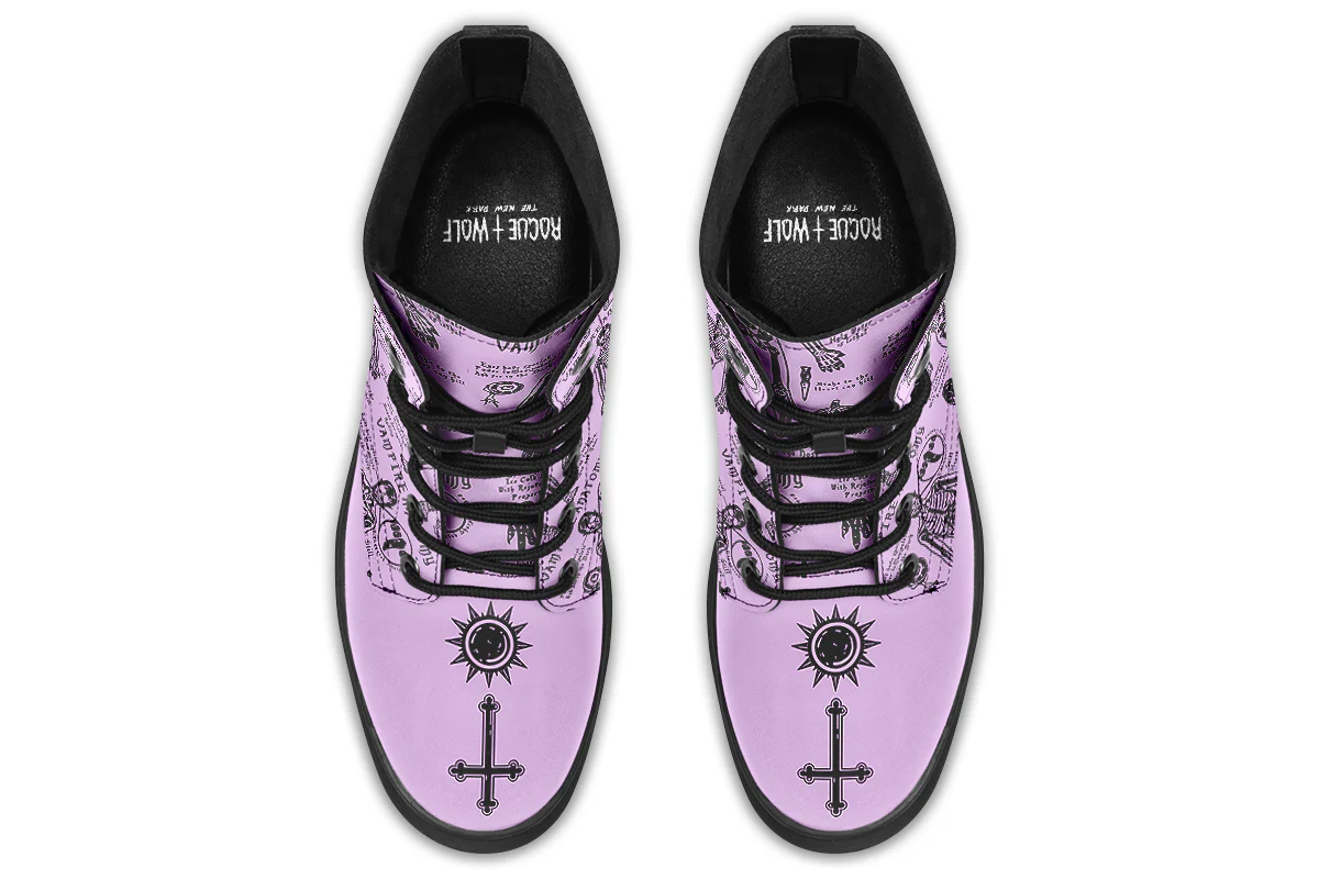Lavender Vampire Study Boots - Image 8