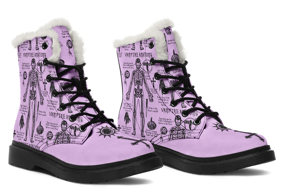 Lavender Vampire Study Winter Boots - Image 6