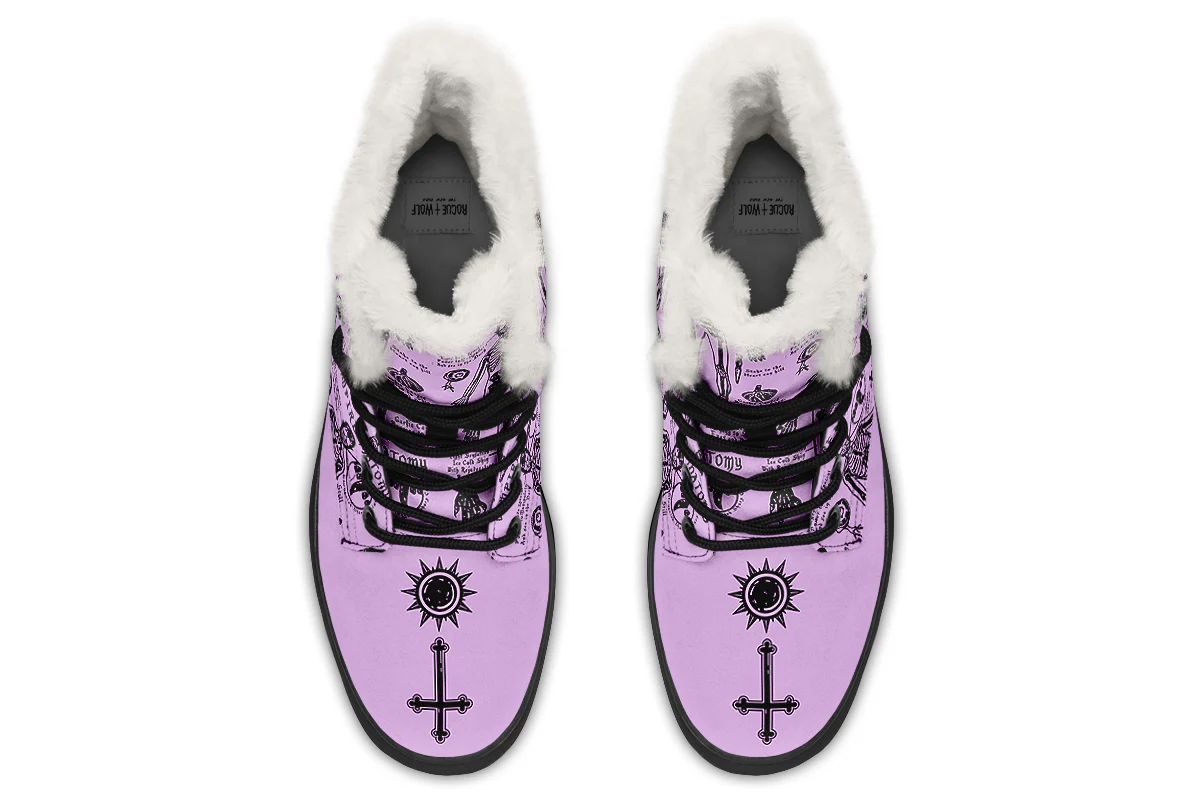 Lavender Vampire Study Winter Boots - Image 7