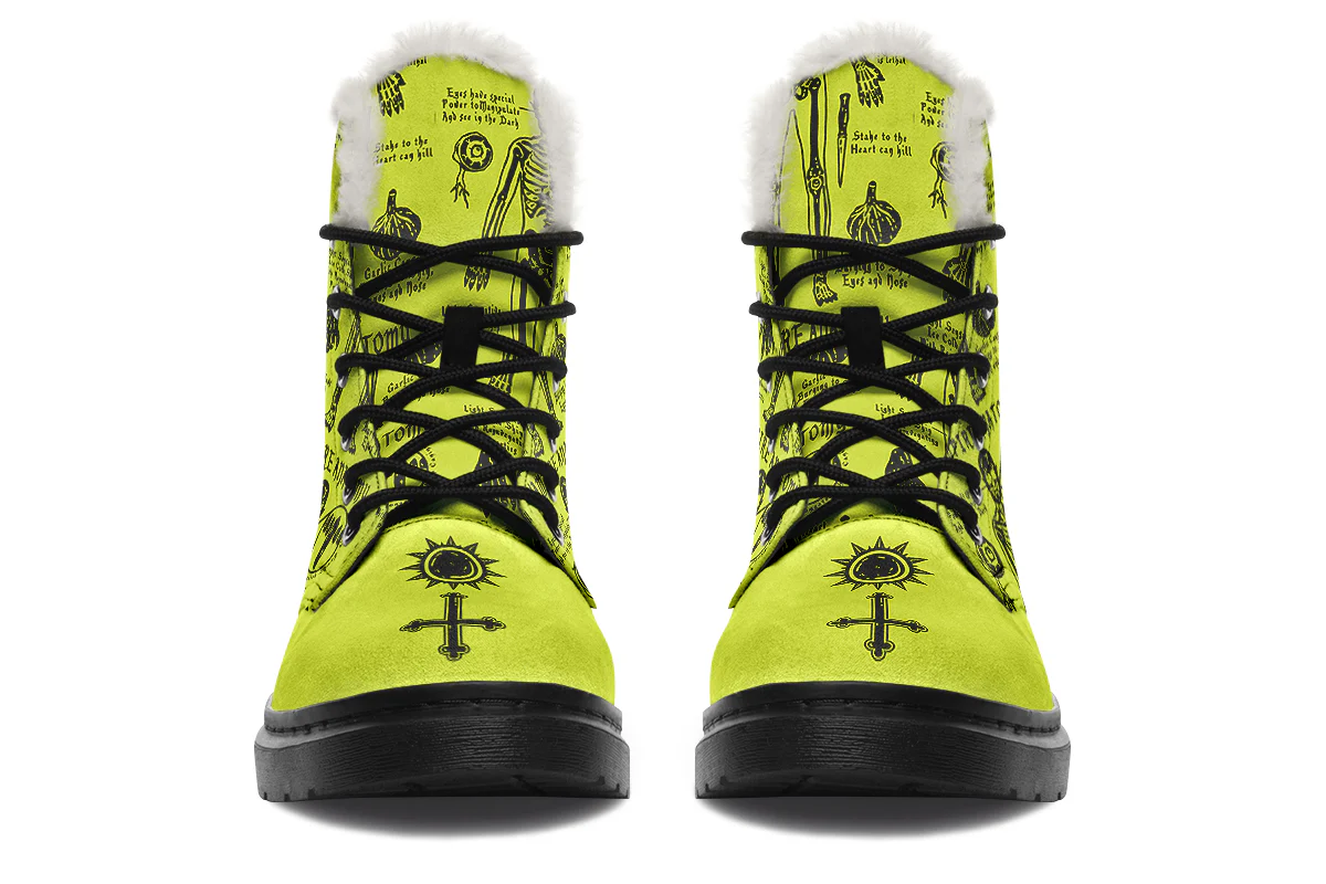 Lime Vampire Study Winter Boots - Image 3