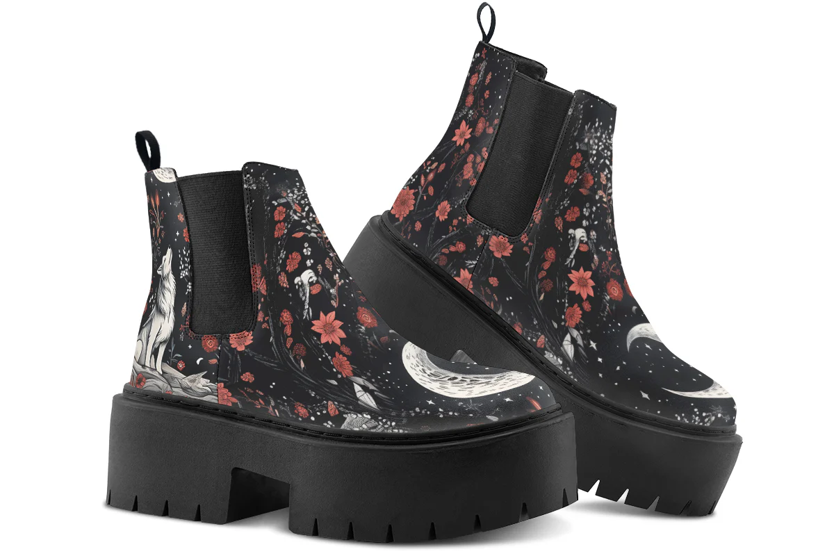 Lone Wolf Platform Chelsea Boots - Image 4