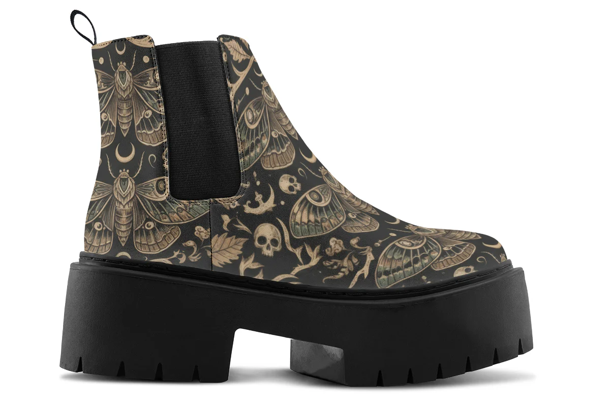 Luna Mortalis Platform Chelsea Boots - Image 2