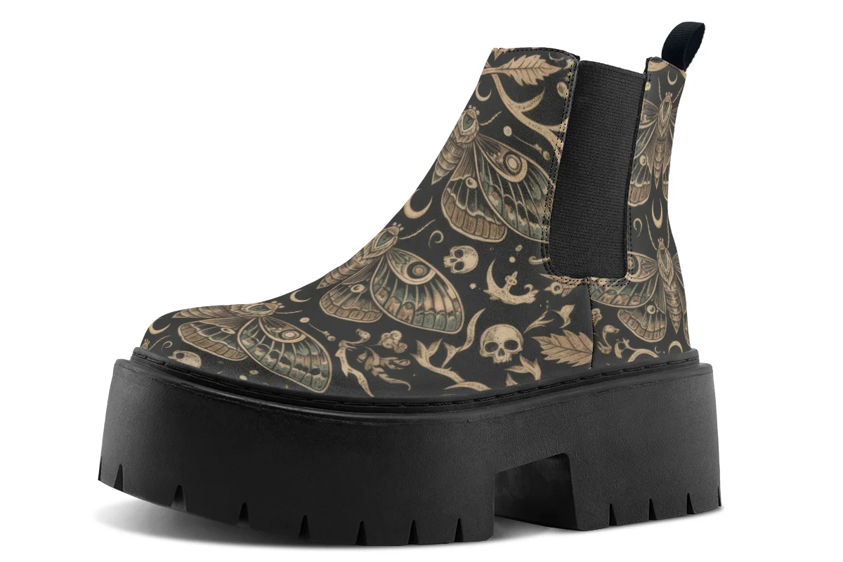 Luna Mortalis Platform Chelsea Boots - Image 3