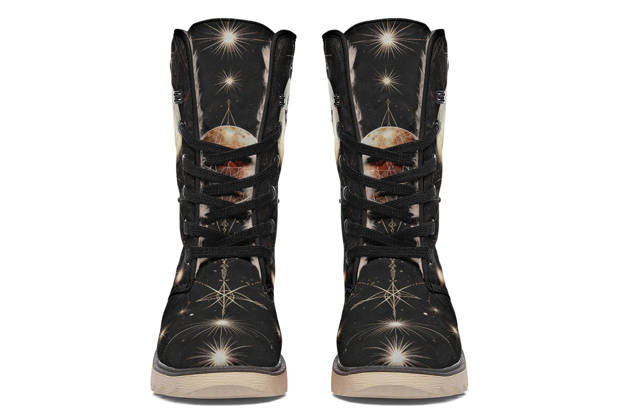 Lunar Sphynx Cat Fold Over Winter Boots - Image 4