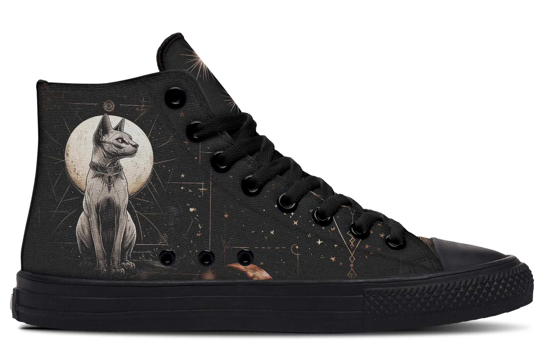Lunar Sphynx Cat High Tops - Image 3