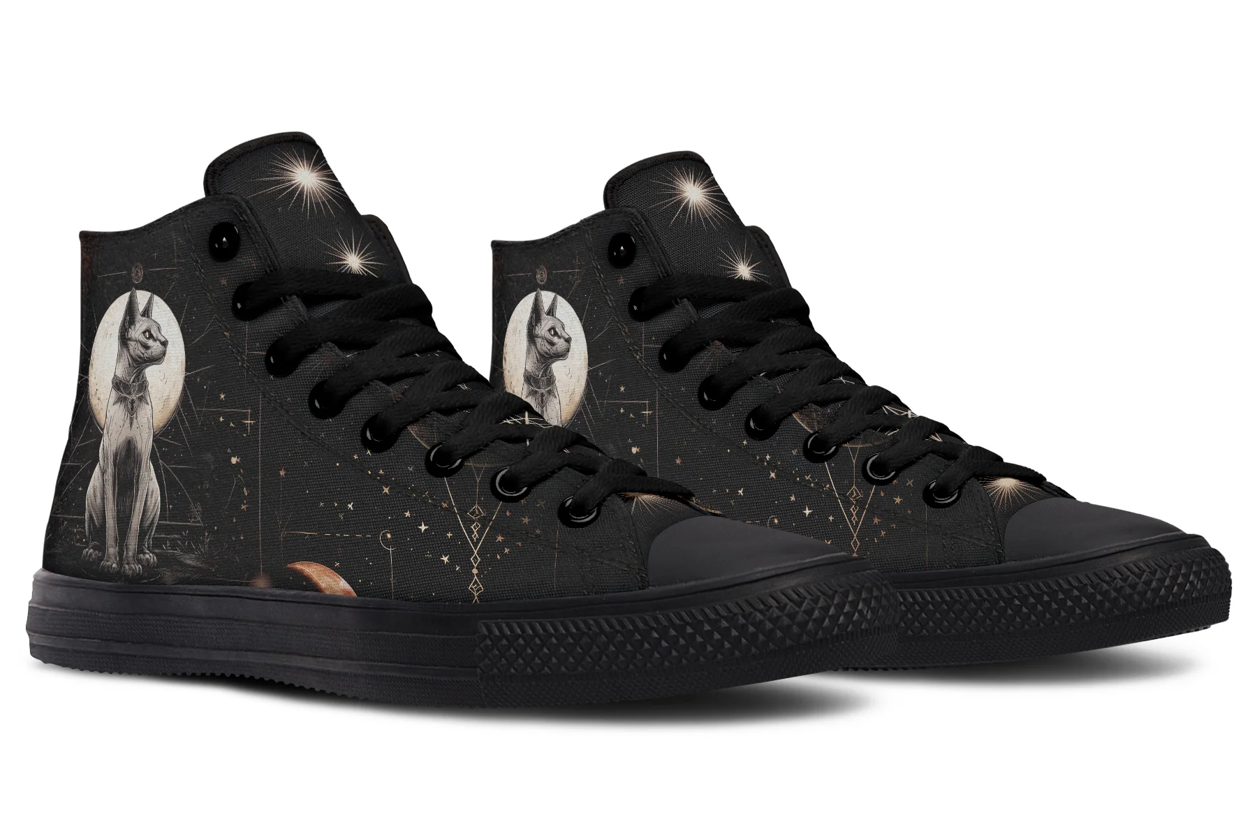 Lunar Sphynx Cat High Tops - Image 4