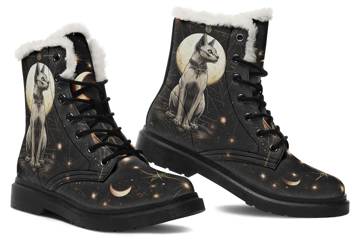 Lunar Sphynx Cat Winter Boots - Image 5