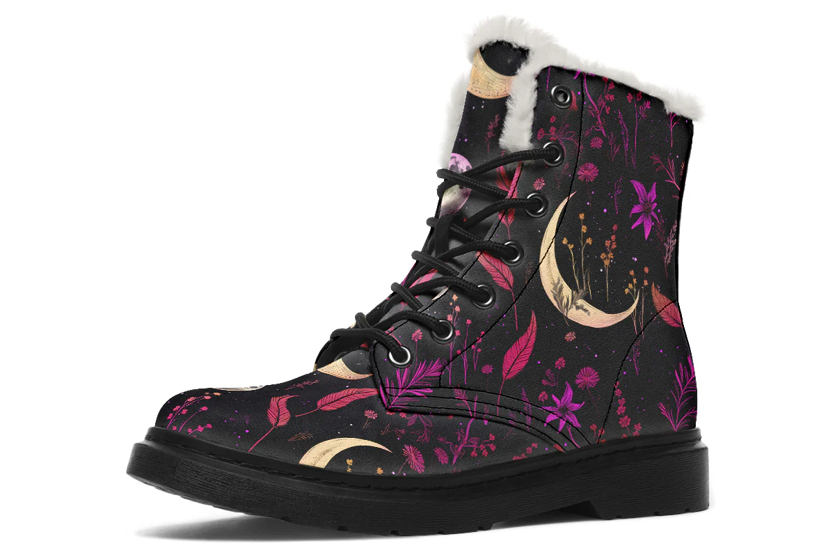 Magenta Moonlit Botanica Winter Boots