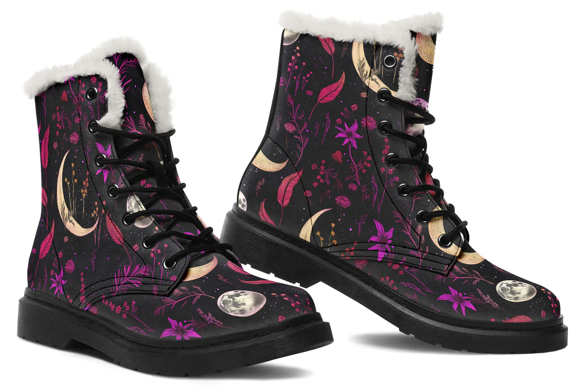 Magenta Moonlit Botanica Winter Boots - Image 5