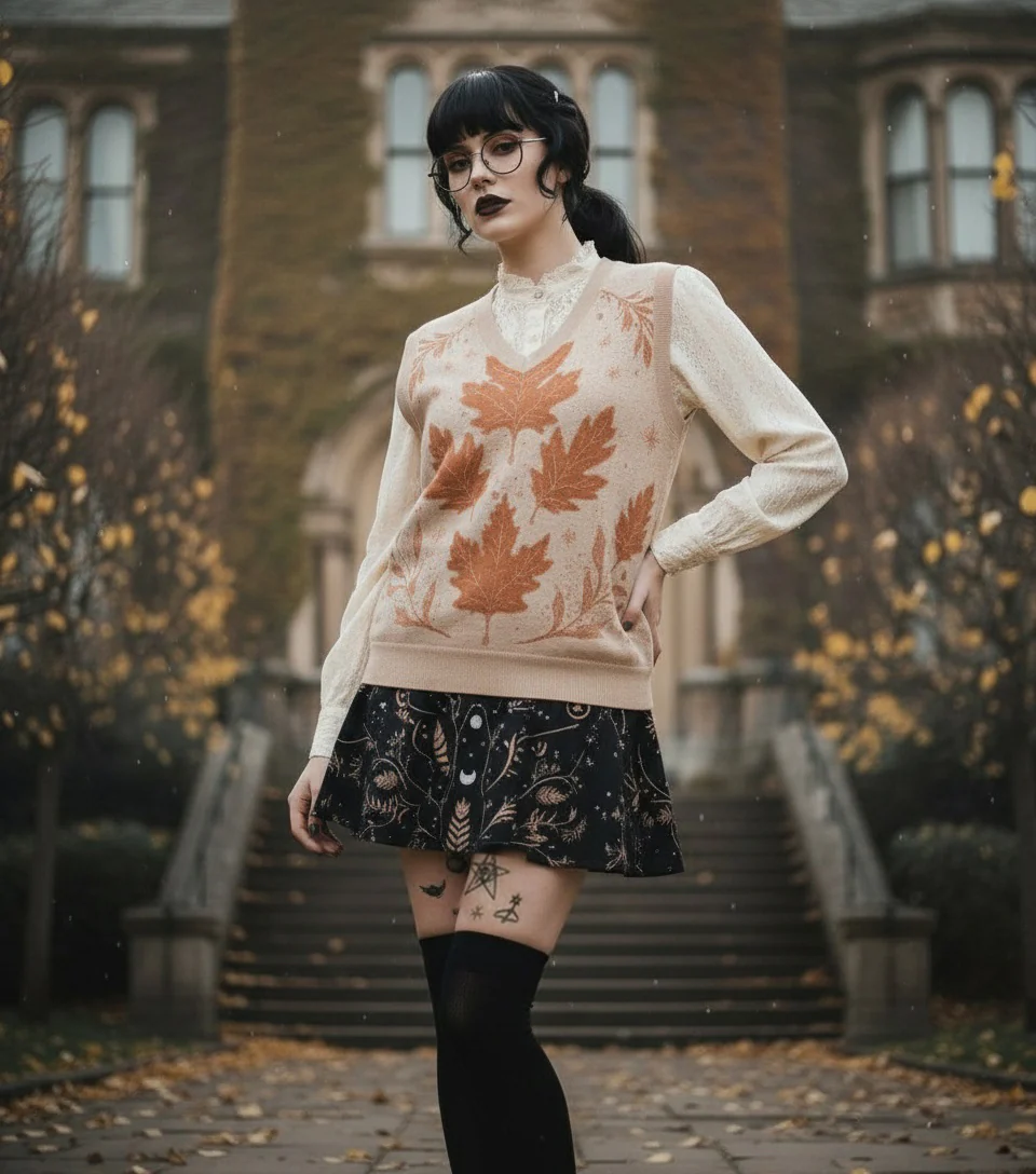 Maple Autumnalis Knitted Vest - Image 3