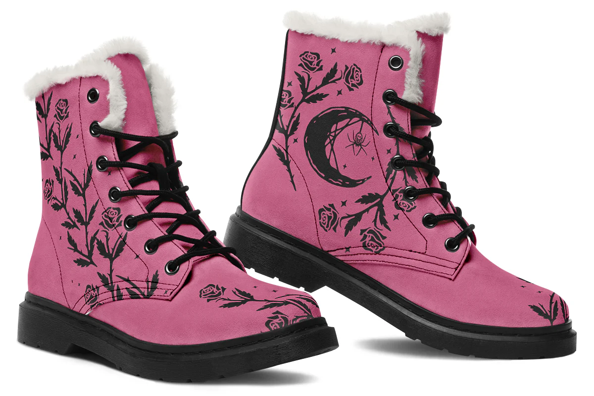 Mauve Black Widow Winter Boots - Image 5