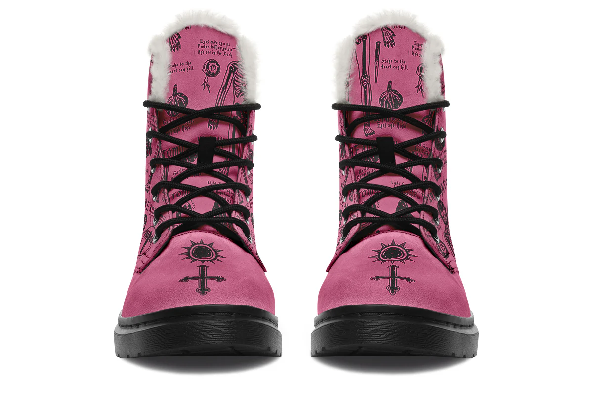 Mauve Vampire Study Winter Boots - Image 3