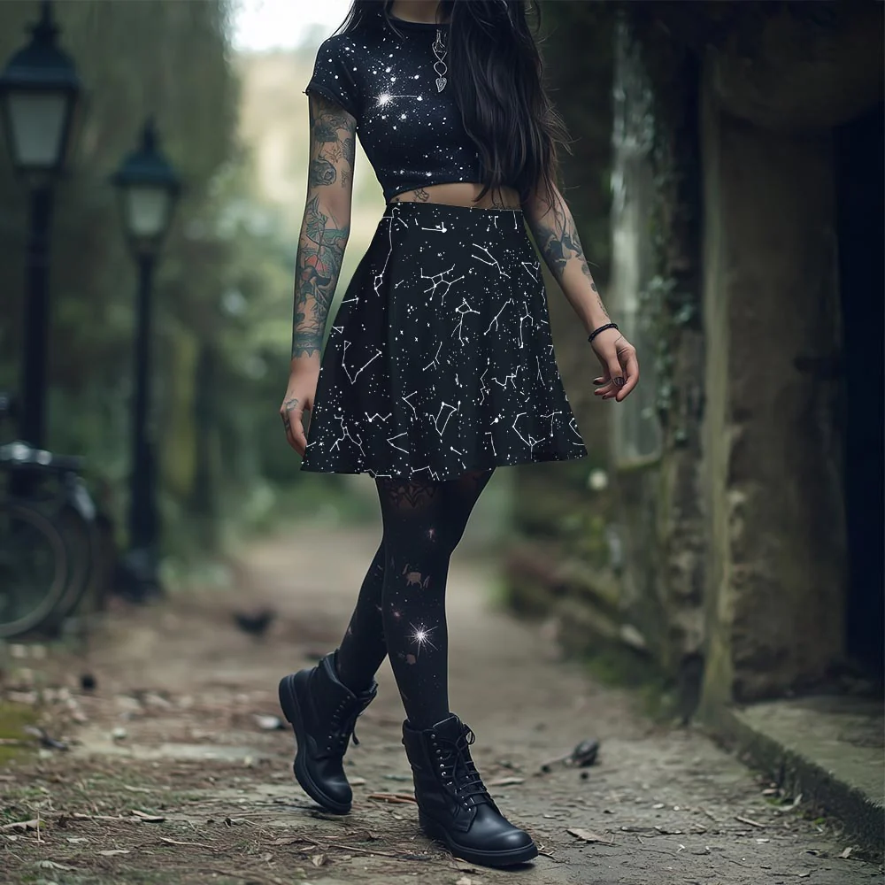 Midnight Atlas Skater Skirt - Image 12