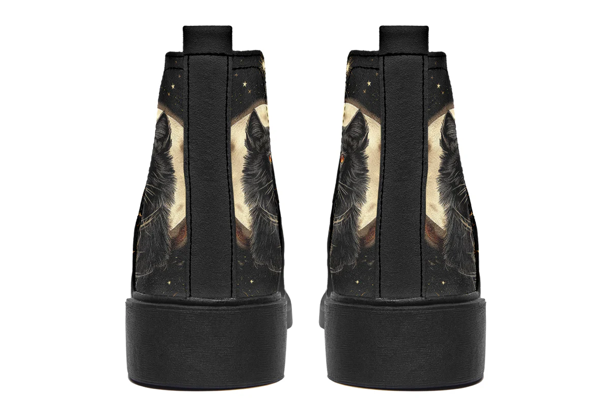 Midnight Cat Chelsea Boots - Image 5