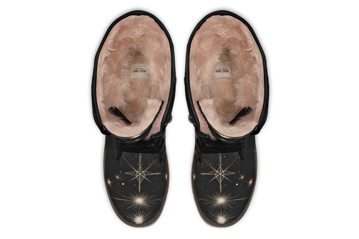 Midnight Cat Fold Over Winter Boots - Image 6