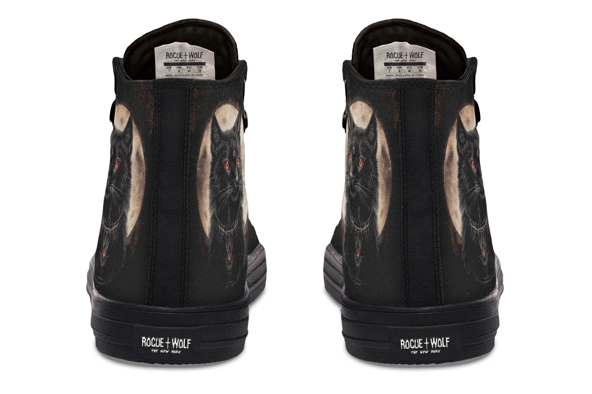 Midnight Cat High Tops - Image 8