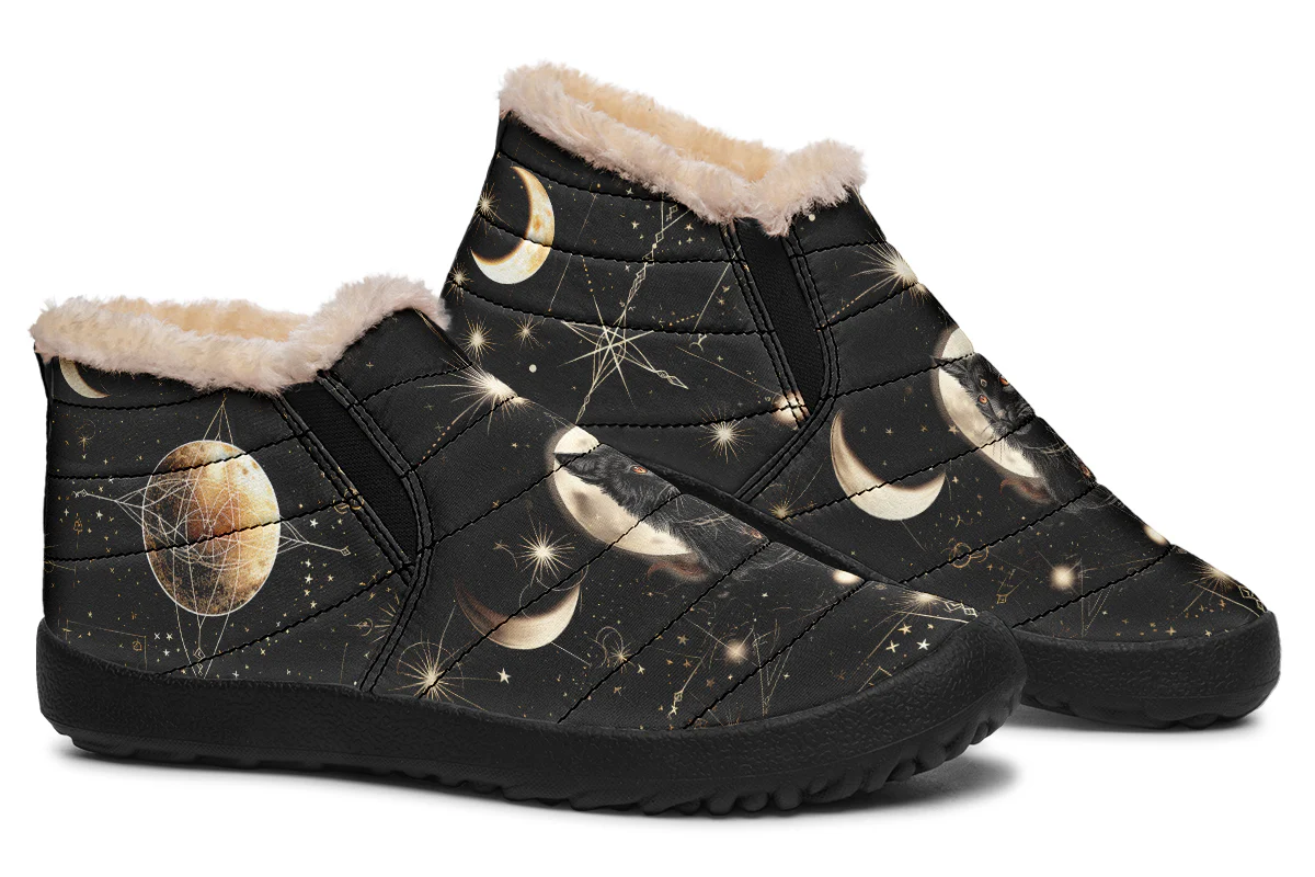 Midnight Cat Winter Sneakers - Image 6