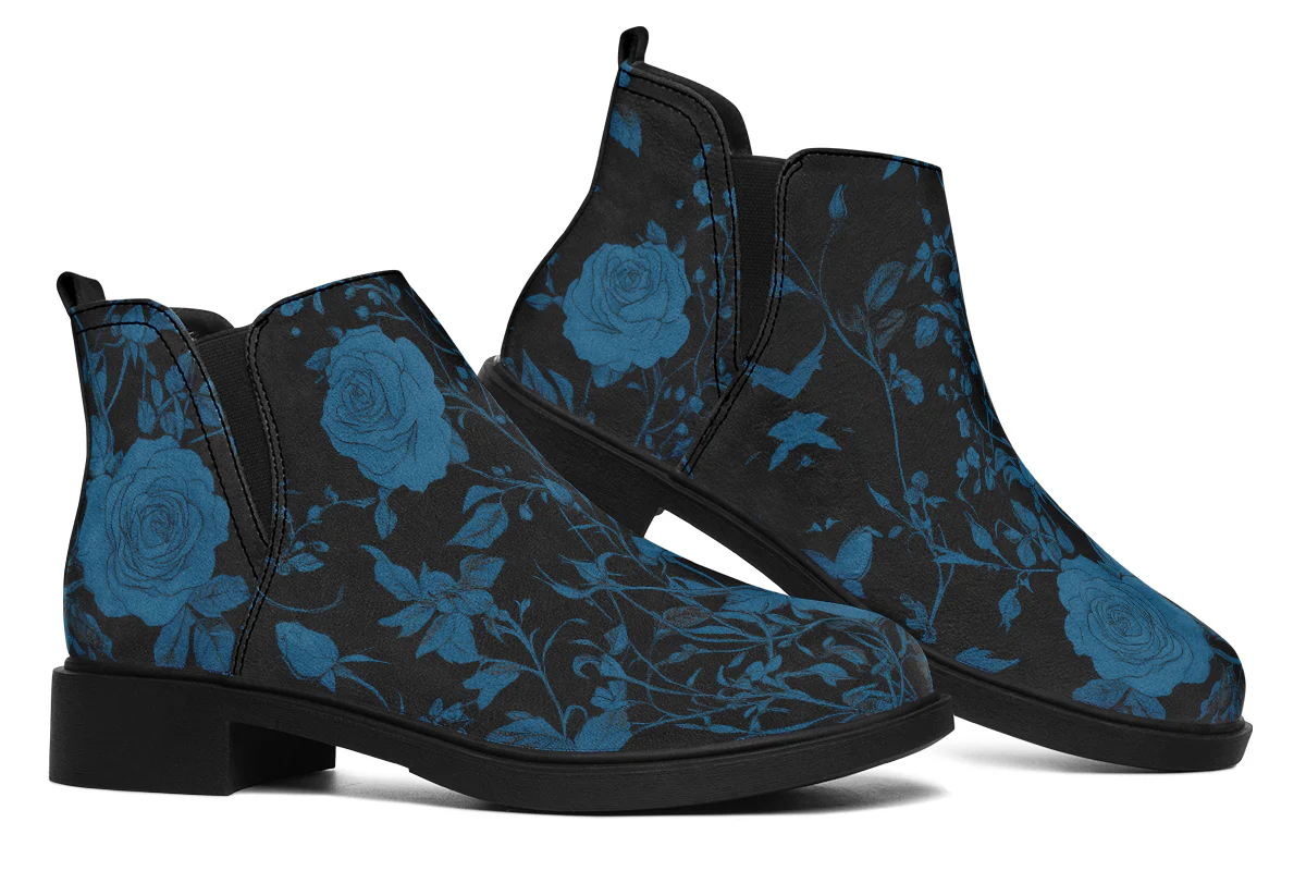 Midnight Rose Romance Chelsea Boots - Image 7