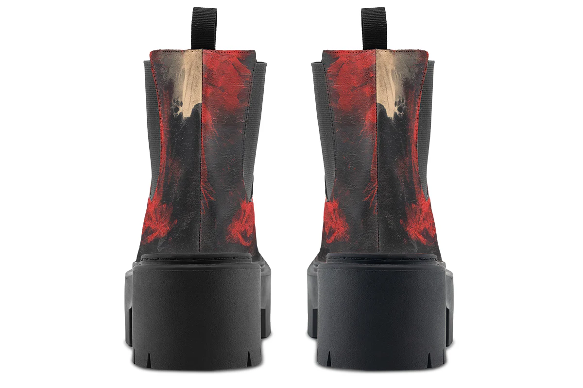 Molten Obsidian Platform Chelsea Boots - Image 6