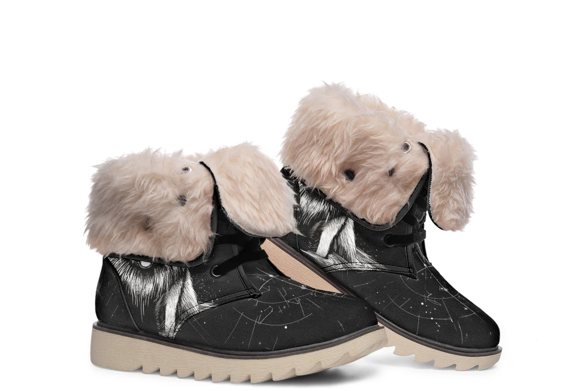 Moonbound Wolf Fold Over Winter Boots - Image 15
