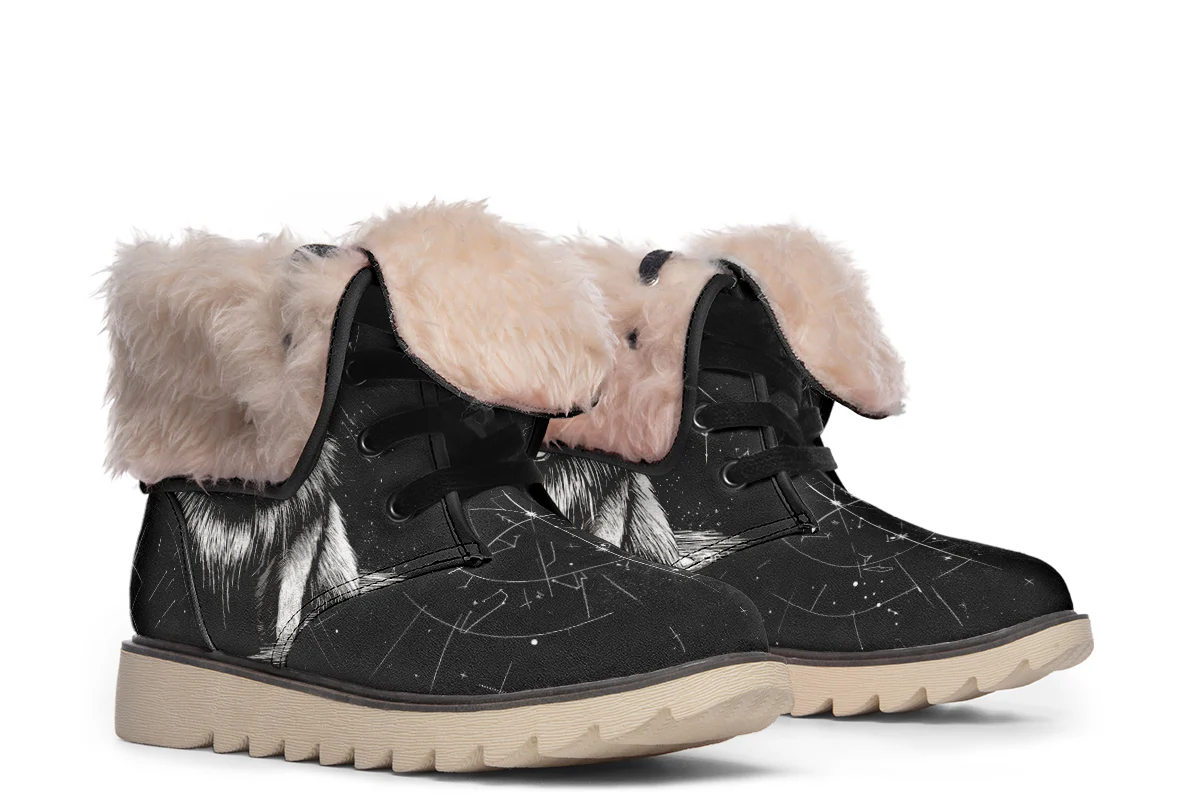 Moonbound Wolf Fold Over Winter Boots - Image 16