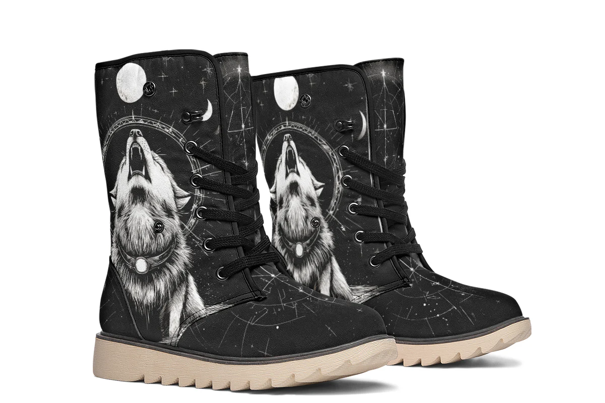 Moonbound Wolf Fold Over Winter Boots - Image 8