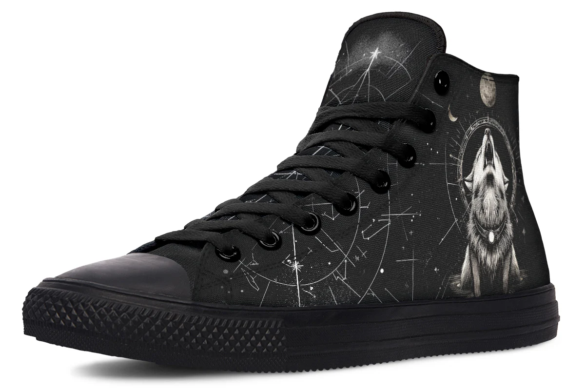 Moonbound Wolf High Tops - Image 2