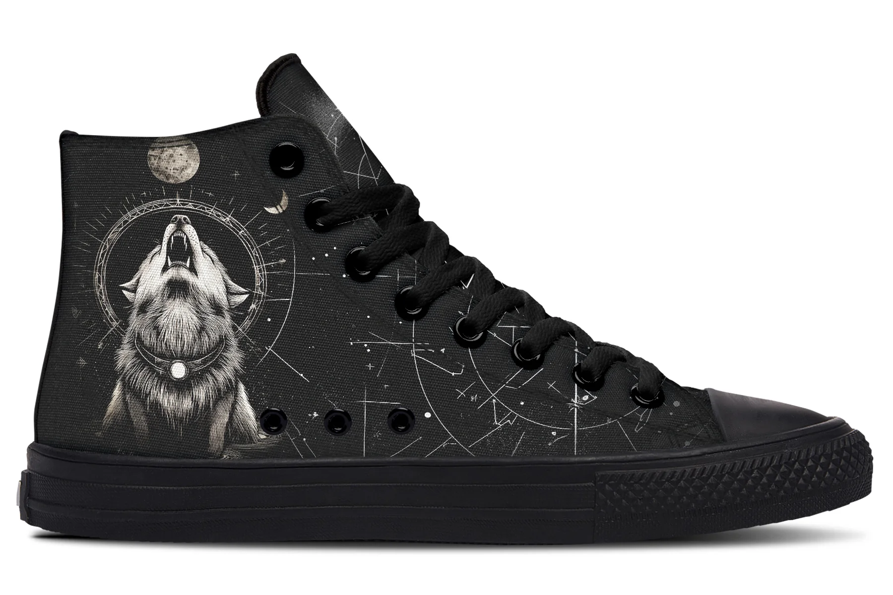 Moonbound Wolf High Tops - Image 3