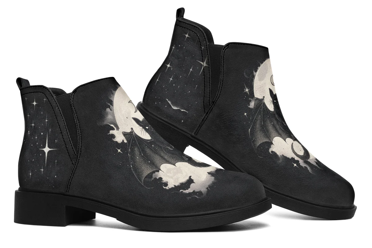 Moonlit Bat Chelsea Boots - Image 7