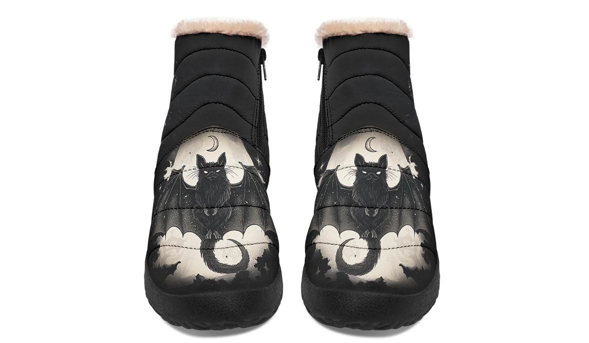 Moonlit Bat Comfy Winter Boots - Image 4