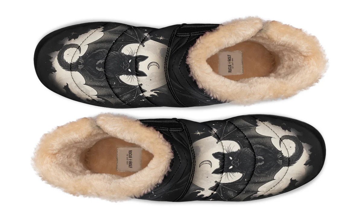 Moonlit Bat Comfy Winter Boots - Image 6