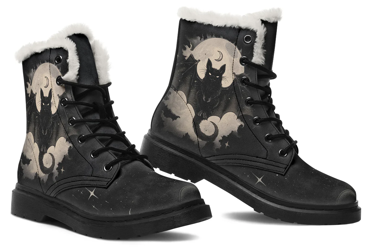 Moonlit Bat Winter Boots - Image 5