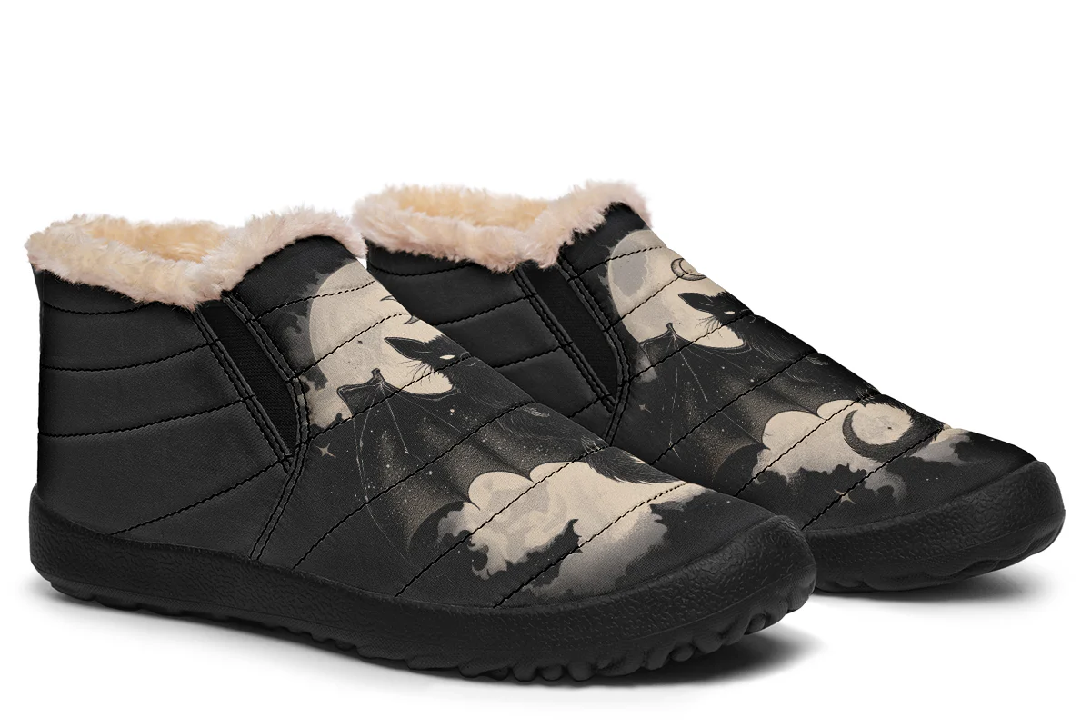 Moonlit Bat Winter Sneakers - Image 7