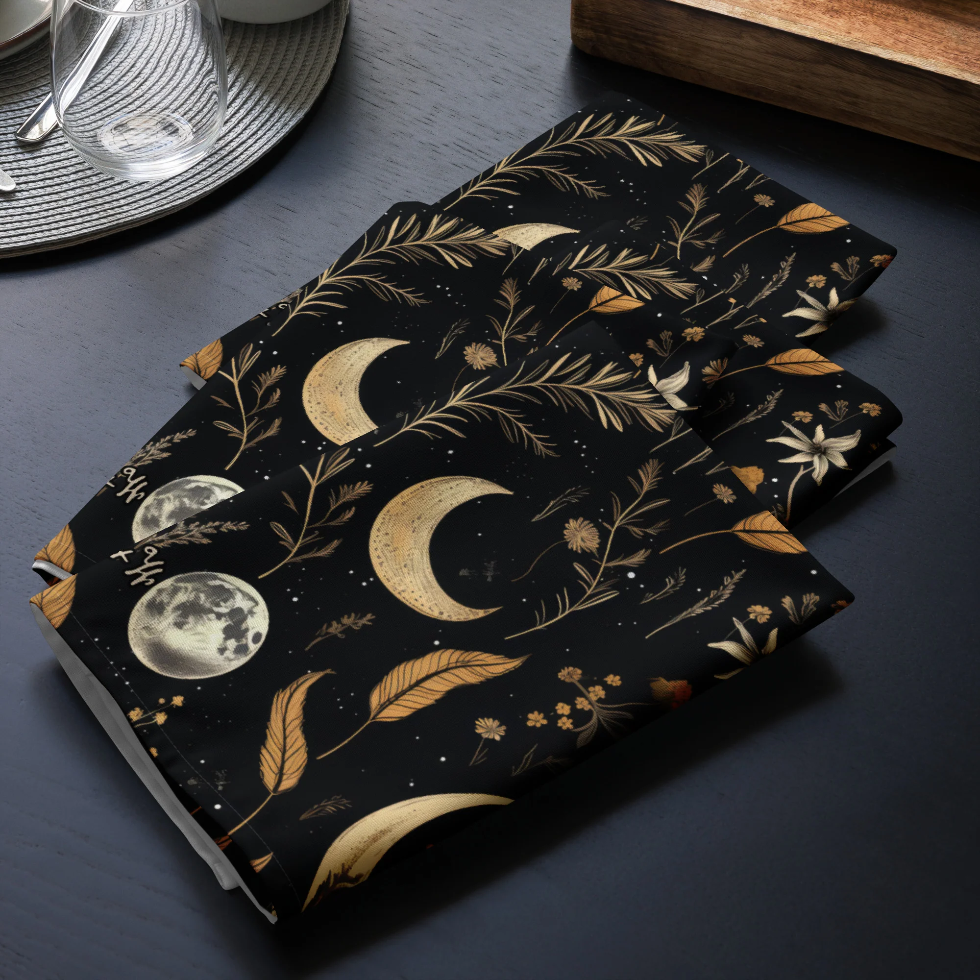 Moonlit Botanica Cloth Napkin Set - Image 3
