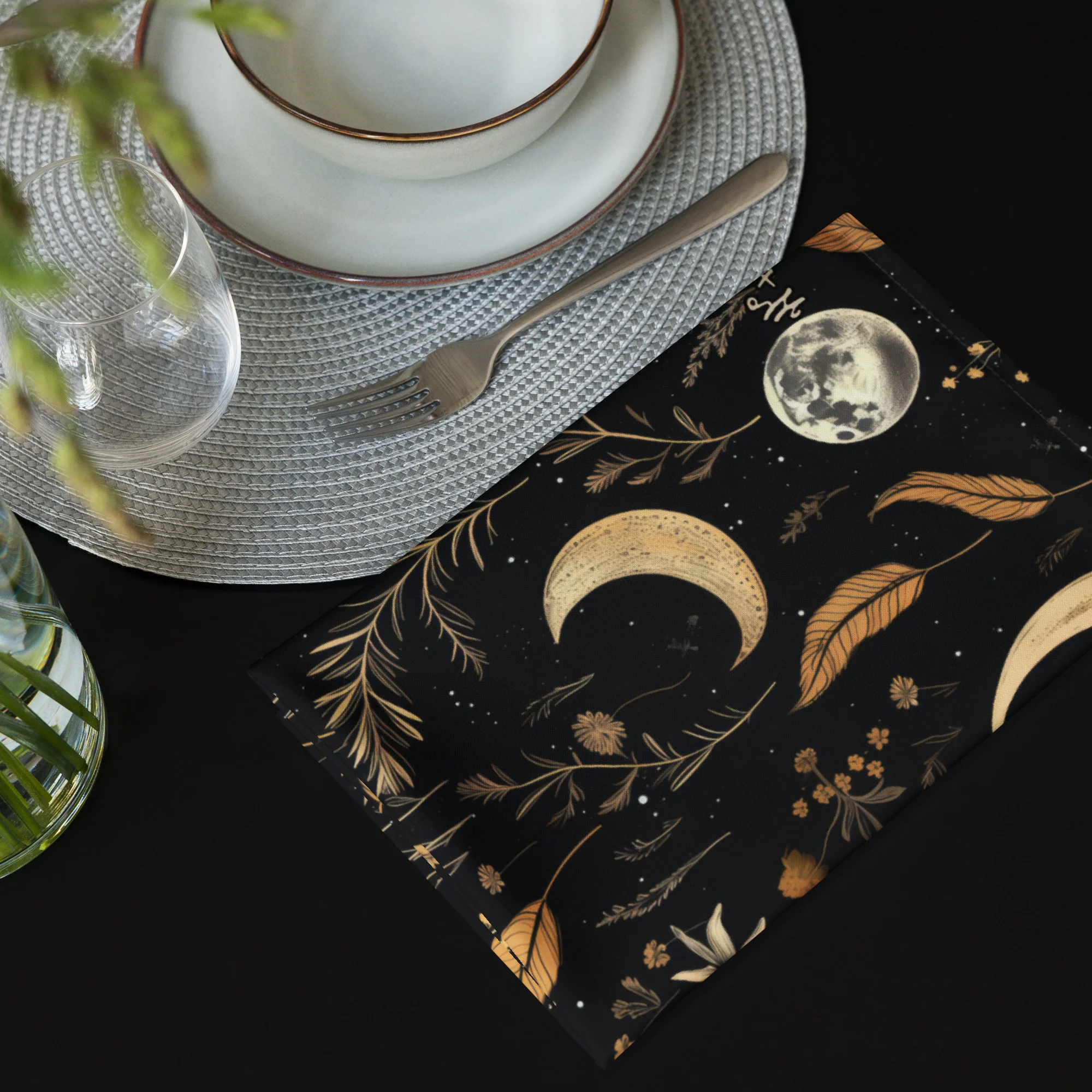Moonlit Botanica Cloth Napkin Set - Image 5